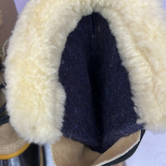 SOREL Men’s Caribou Fleece-trimmed Nubuck and Rubber Snow Boots 11 - Picture 14 of 15